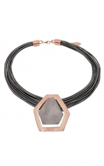 Necklace- A4191- ROSE GOLD